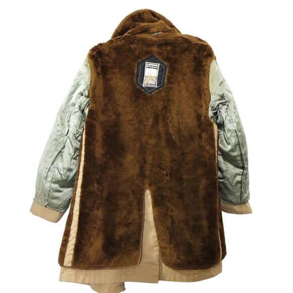 Vintage 70s Mighty Mac Out O'Gloucester Faux Fur Lined Coat Mens Size 40 Sherpa - Picture 6 of 10